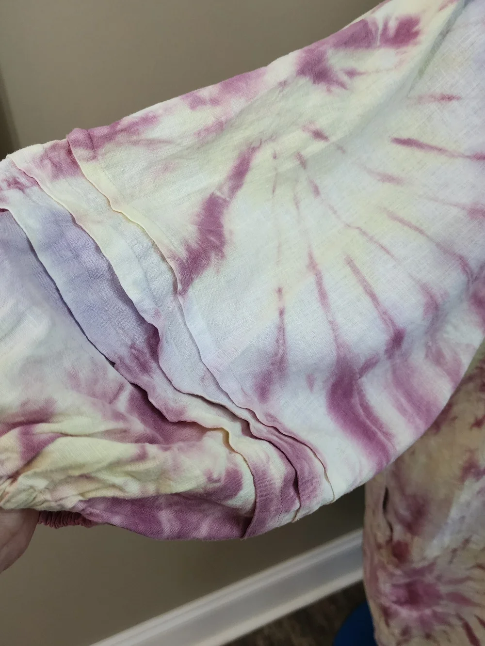 YFB Young Fabulous & Broke Beach Coverup Tie-Dye Shirt Dress Women Size S Linen - Picture 6 of 9